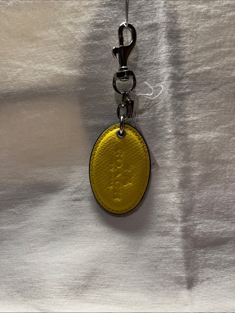 Coach Badlands Blue/Yellow Leather Bag Charm 💙💛